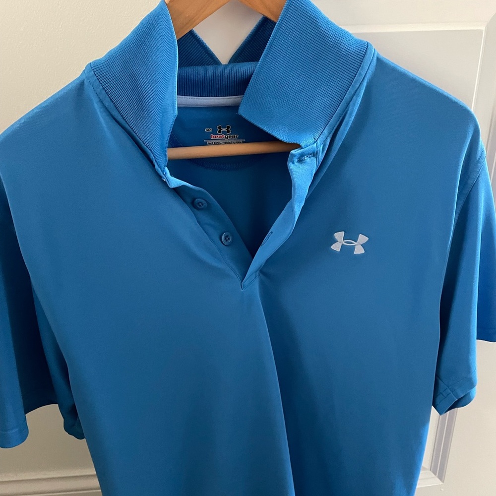 Small - Golf Polo - Blue - Under Armor